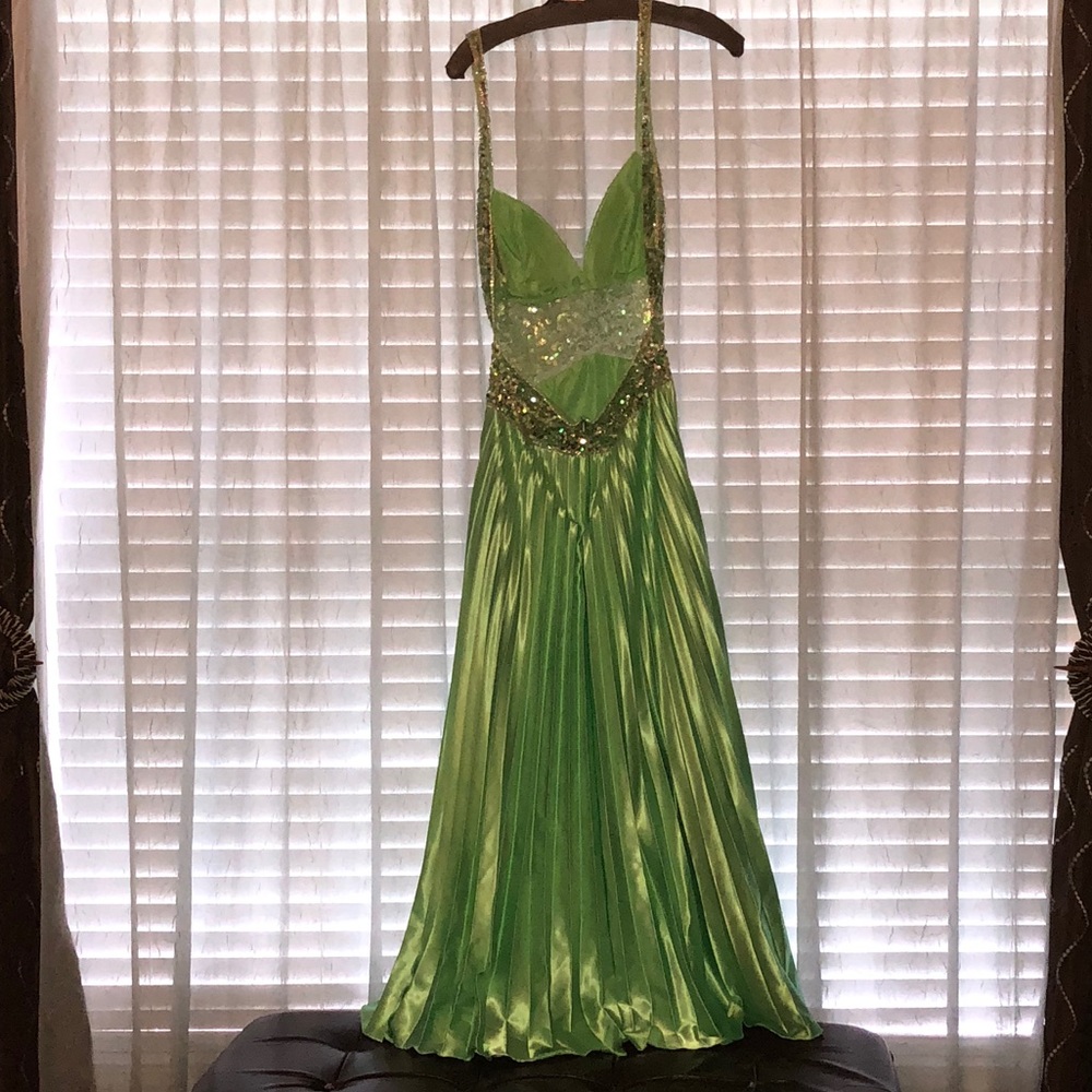 Green Prom dress Sean Collection